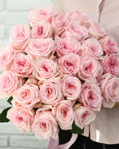 Букет из 25 пионовидных роз Pink O'Hara купить с доставкой в Санкт-Петербурге Букет из 25 пионовидных роз Pink O'Hara купить с доставкой в Санкт-Петербурге